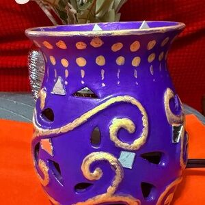 Purple and Gold Decorative electric lamp